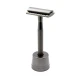 Станок для гоління Т-подібний з підставкою Shlyuz F-16 Gunmetal DE Safety Razor With Stand