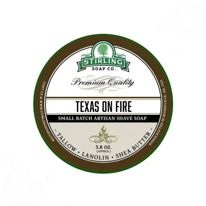 Мило для гоління Stirling Shaving Soap Texas On Fire 170 мл