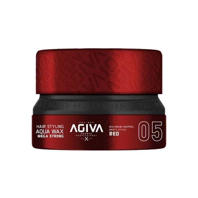 Віск для стилізації волосся Agiva Aqua Wax Mega Strong 05 Red 155 мл