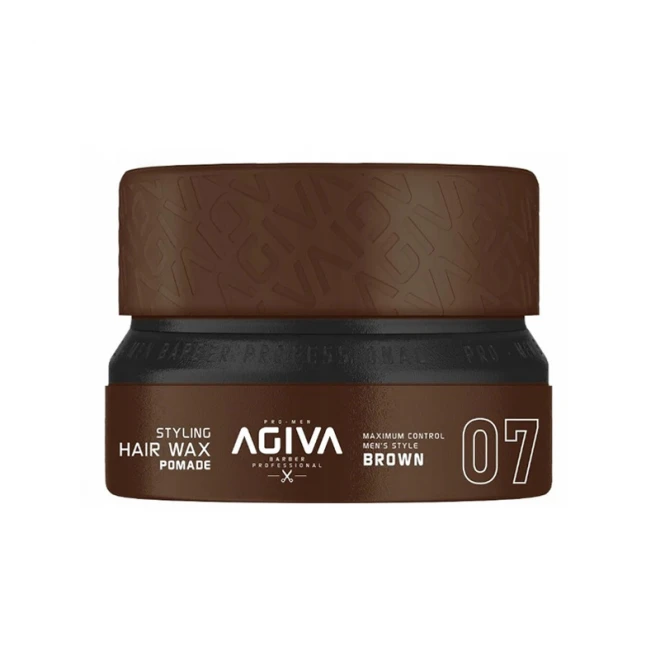 Помада для стилізації волосся Agiva Hair Styling Wax Pomade 07 Brown 155 мл