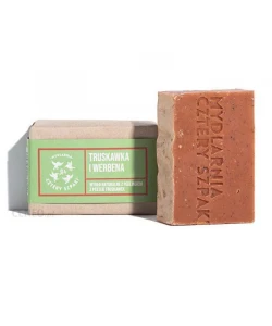 Натуральное мыло Cztery Szpaki Truskawka и Werbena с клубникой 110 г