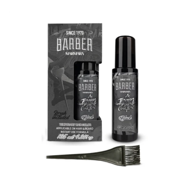 Спрей для тимчасового фарбування волосся Marmara Temporary Hair Color - Black 125 мл