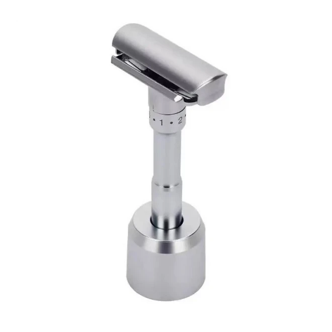 Станок для гоління Т-подібний з підставкою Shlyuz FlexEdge Adjustable Razor With Stand