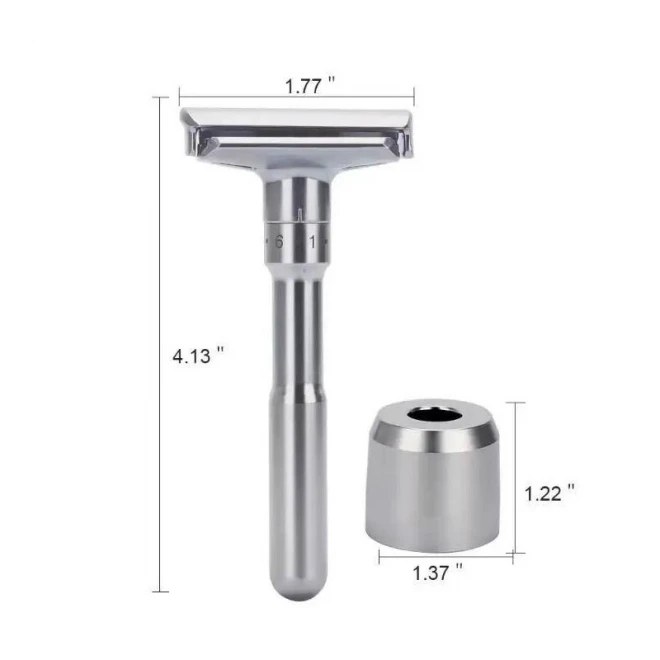 Станок для гоління Т-подібний з підставкою Shlyuz FlexEdge Adjustable Razor With Stand