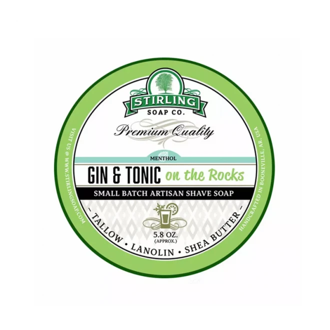Мило для гоління Stirling Shaving Soap Gin Tonic 170 мл