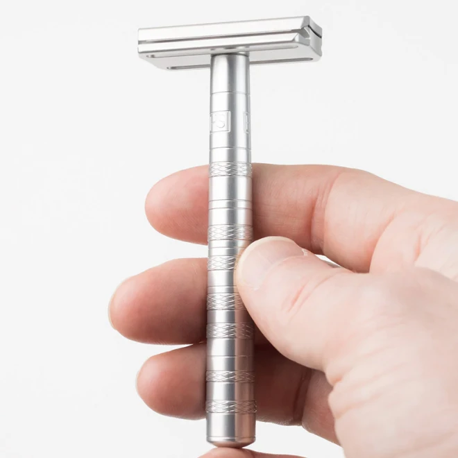 Станок для гоління Henson AL13-M - Medium Safety Razor - Aircraft Aluminum  ++