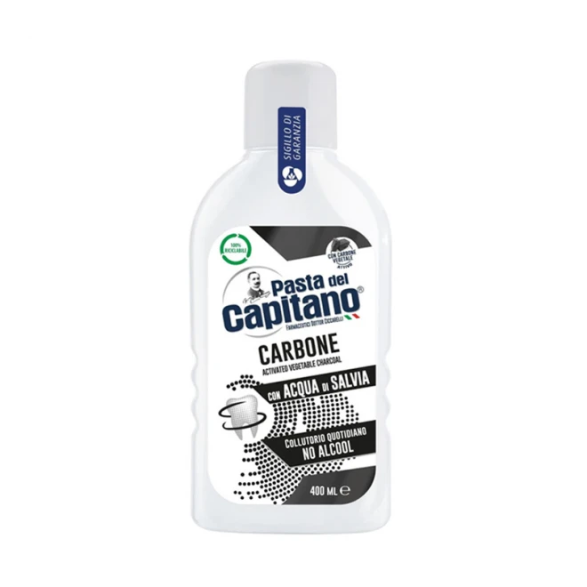 Ополіскувач для ротової порожнини Pasta Del Capitano Carbone 400 мл