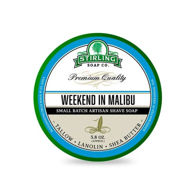 Мило для гоління Stirling Shaving Soap Weekend in Malibu 170 мл