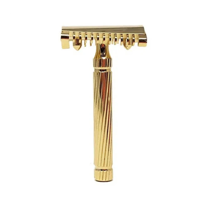 Станок для гоління Т-подібний Fatip Piccolo Storto Original Open Comb Gold 42153