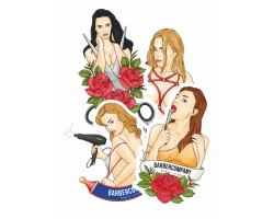 Стікерпак Barbercompany Barber Girls