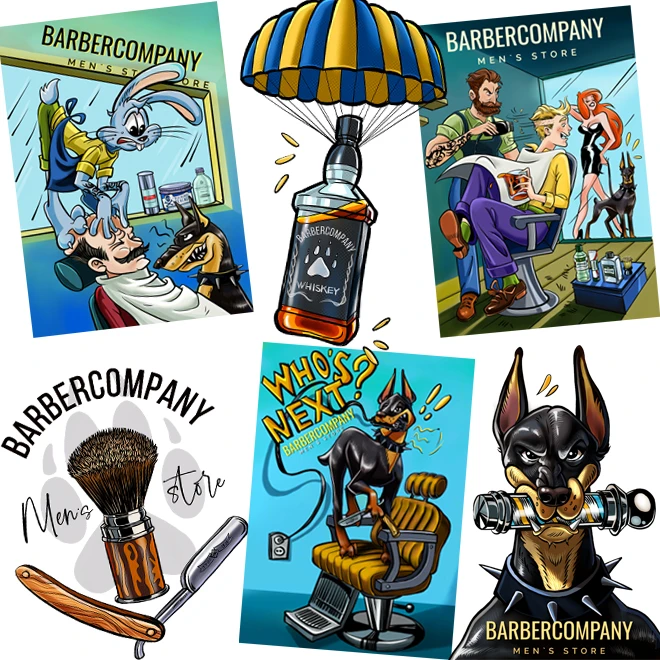 Стікерпак Barbercompany Barber Vibe