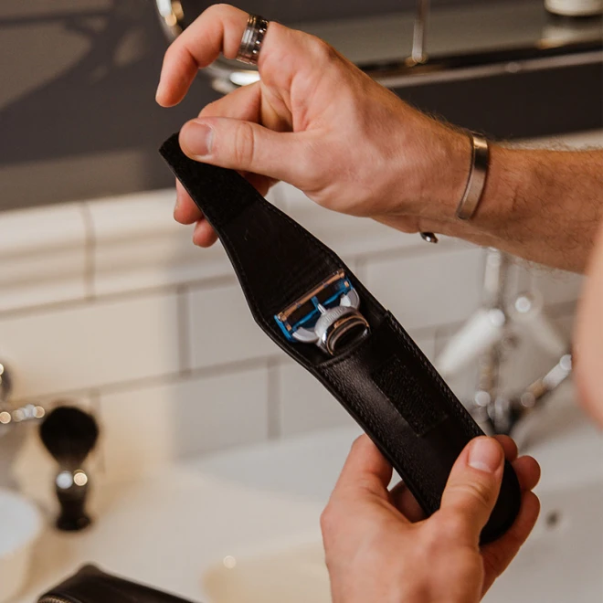 Чохол для станка шкіряний Poelle (коричневий)