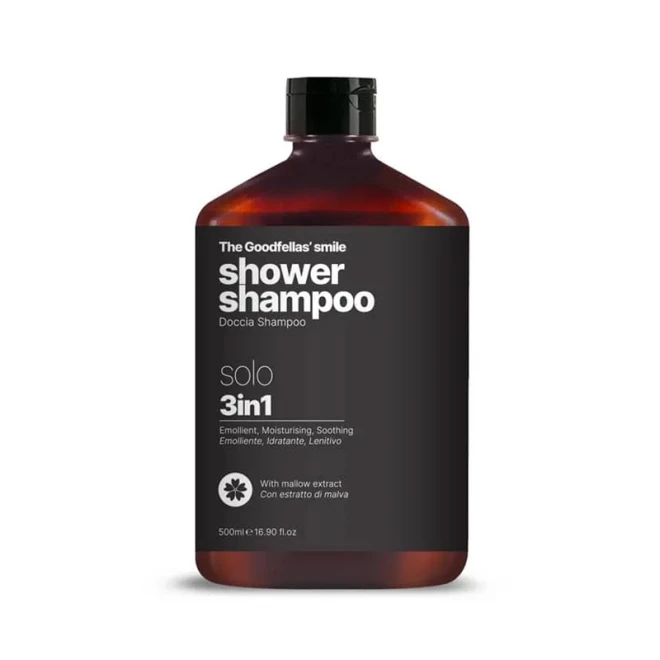 Шампунь (3 в 1) The Goodfellas Smile Solo 500 мл – цитрусово-деревний чоловічий аромат | шампунь, гель для душу та засіб для тіла з екстрактом мальви