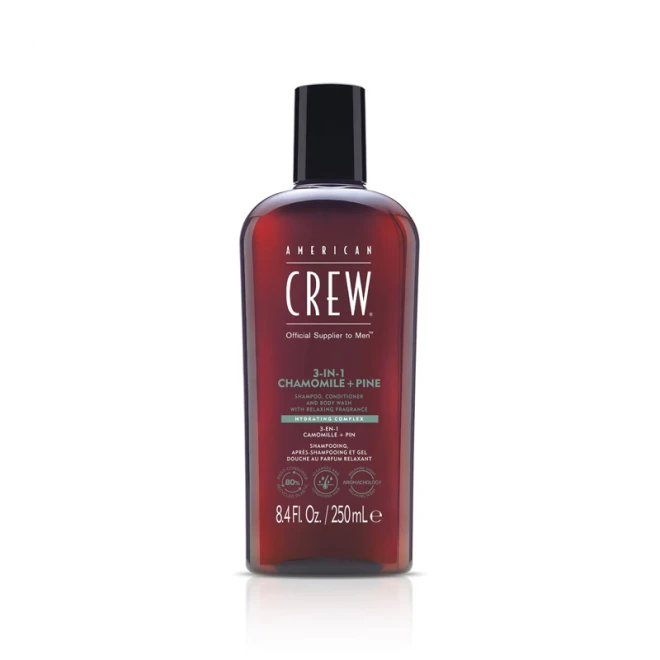 Шампунь (3 в 1) American Crew Shampoo Conditioner and Body Wash Chamomile Pine 250 мл