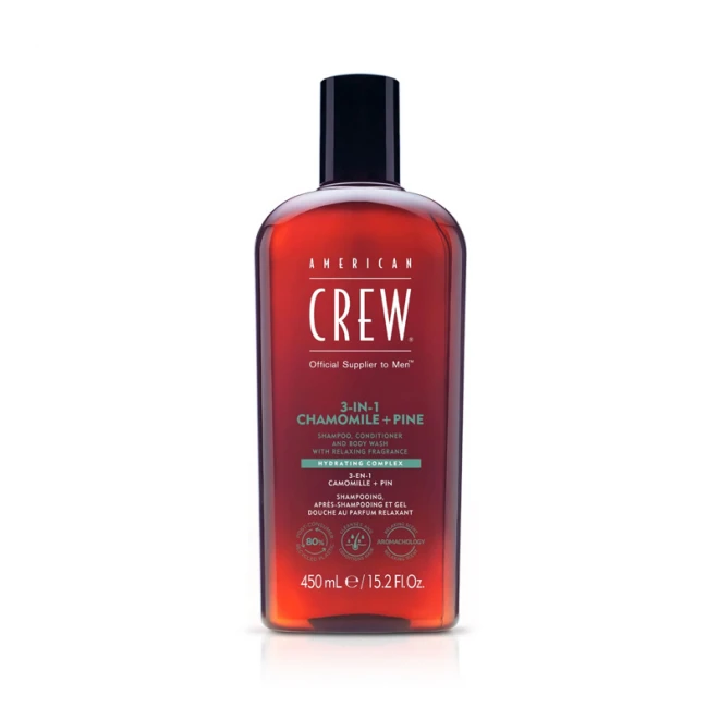 Шампунь (3 в 1) American Crew Shampoo Conditioner and Body Wash Chamomile Pine 450 мл