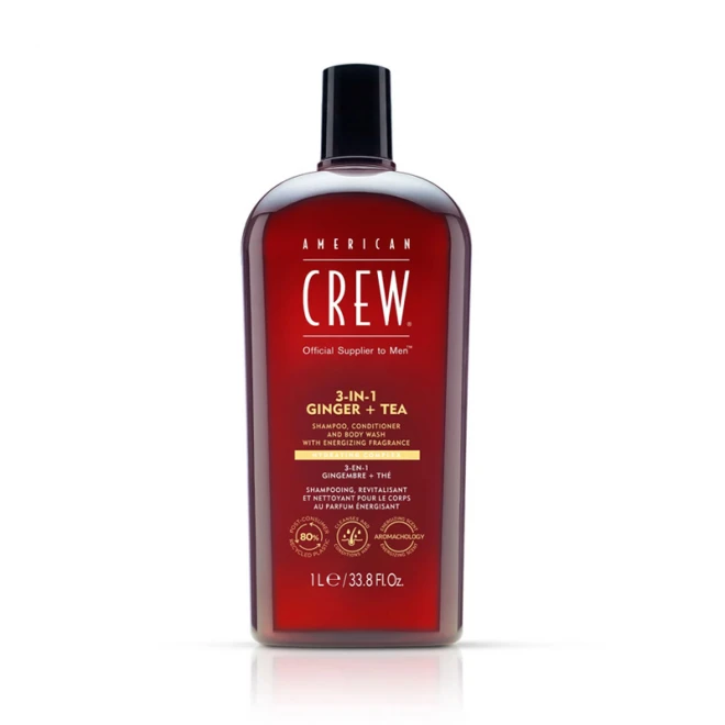 Шампунь (3 в 1) American Crew Shampoo Conditioner and Body Wash Ginger Tea 1000 мл