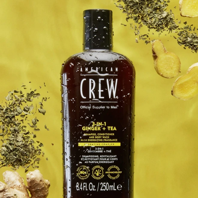 Шампунь (3 в 1) American Crew Shampoo Conditioner and Body Wash Ginger Tea 250 мл