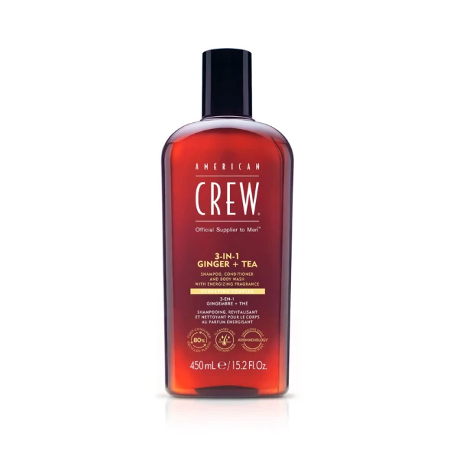 Шампунь (3 в 1) American Crew Shampoo Conditioner and Body Wash Ginger Tea 450 мл