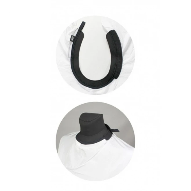 Пеньюар перукарський з силіконовим комірцем JRL White Neocape