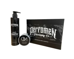Подарунковий набір для чоловіків PerfomeN Daily Shampoo 250мл + QM Matte Paste 100мл