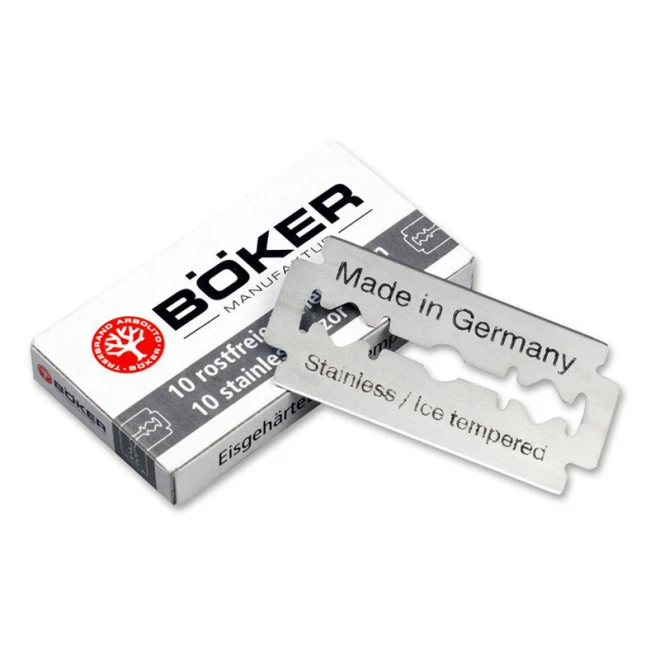 Леза для гоління Boker Manufaktur Razor Blades 10 шт.