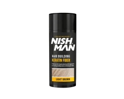 Кератинова фібра для об'єму волосся Nishman Hair Keratine Fiber Light Brown 20 г