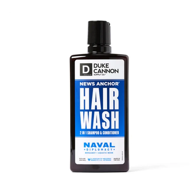 Шампунь 2 в 1 Duke Cannon News Anchor Hair Wash Naval Diplomacy 414 мл
