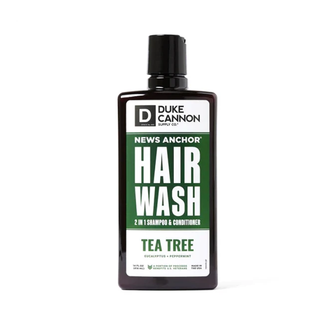 Шампунь 2 в 1 Duke Cannon News Anchor Hair Wash Tea Tree 414 мл