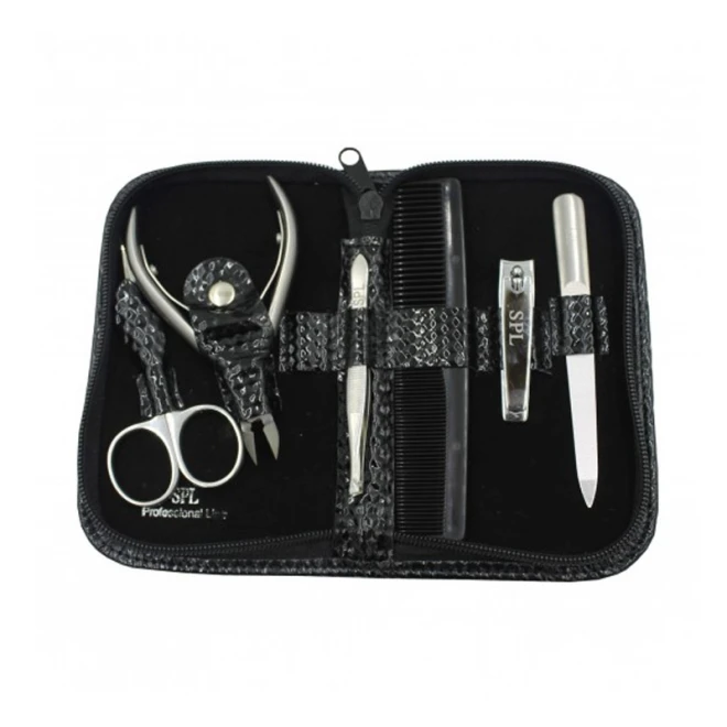 Манікюрний набір 6 предметів SPL Manicure Kit Black 77201BI