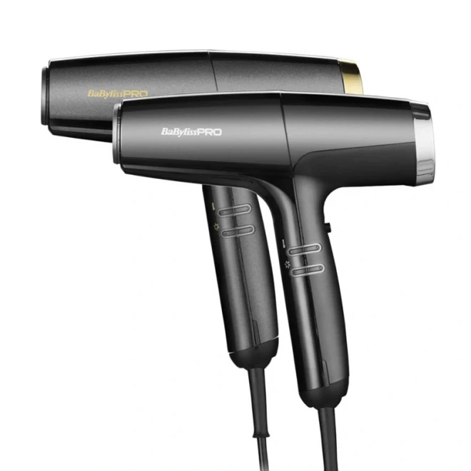 Фен для волосся BaByliss PRO Falco Grey&Gold