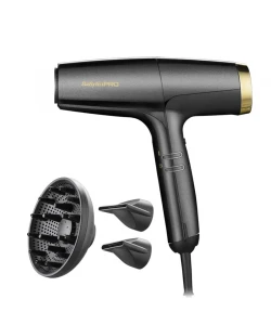Фен для волосся BaByliss PRO Falco Grey&Gold