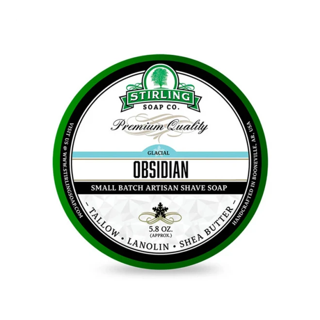 Мило для гоління Stirling Shaving Soap Glacial Obsidian 170 мл