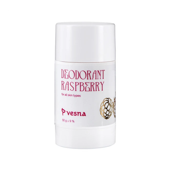 Дезедорант натуральний з пробіотиком та малиною Vesna Deodorant Raspberry 50 г
