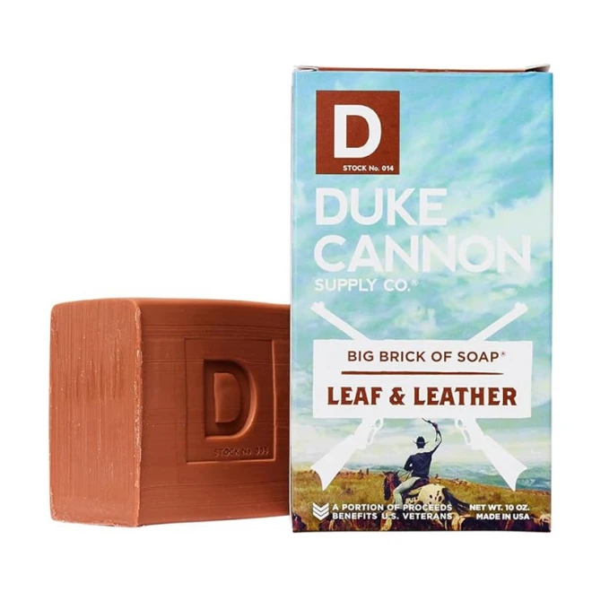 Мило туалетне Duke Cannon Brick of Soap Leaf and Leather 280 г