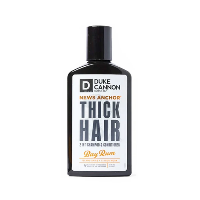 Шампунь 2 в 1 Duke Cannon News Anchor Hair Wash Bay Rum 295 мл