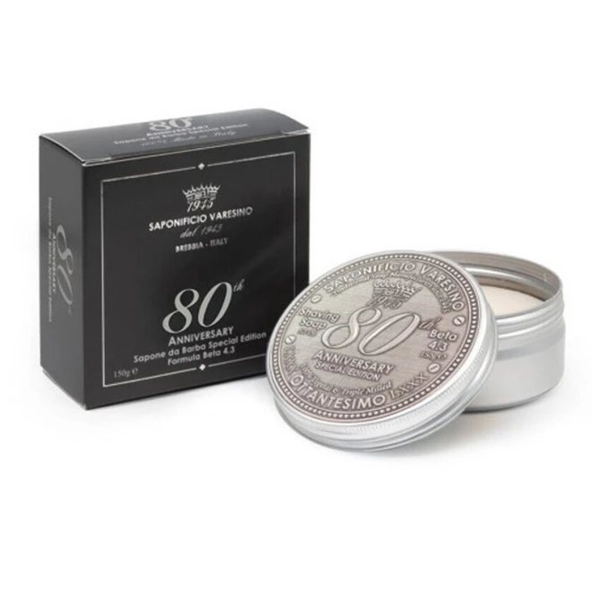 Мило для гоління Saponificio Varesino 80th Anniversary Shaving Soap 150 г
