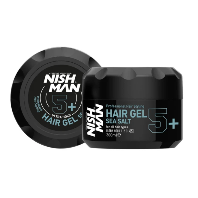 Гель для стилізації волосся Nishman Styling Gel Ultra Hold 5+ Sea Salt 300 мл
