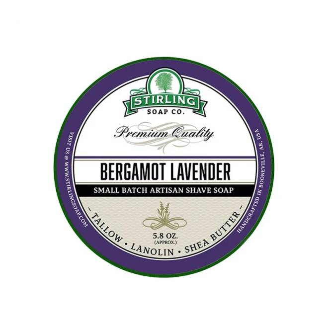 Мило для гоління Stirling Shaving Soap Bergamot Lavender 170 мл