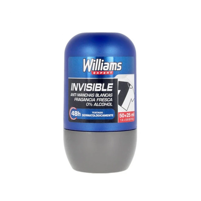 Дезодорант кульковий Williams Invisible 48H Deodorant Roll-On 75 мл