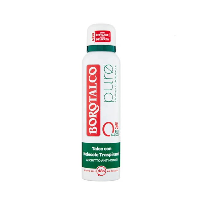 Дезодорант-спрей Borotalco Deo Spray 48 H Zero Salts 150 мл