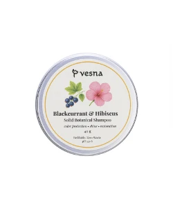 Твердий шампунь для волосся Vesna Смородина та Гібіскус 80 гр