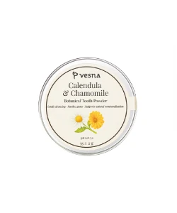 Заспокійливий зубний порошок Vesna Календула і Ромашка 35 гр