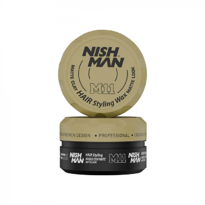 Матова глина для стилізації волосся Nishman Matte Clay M11 150 мл