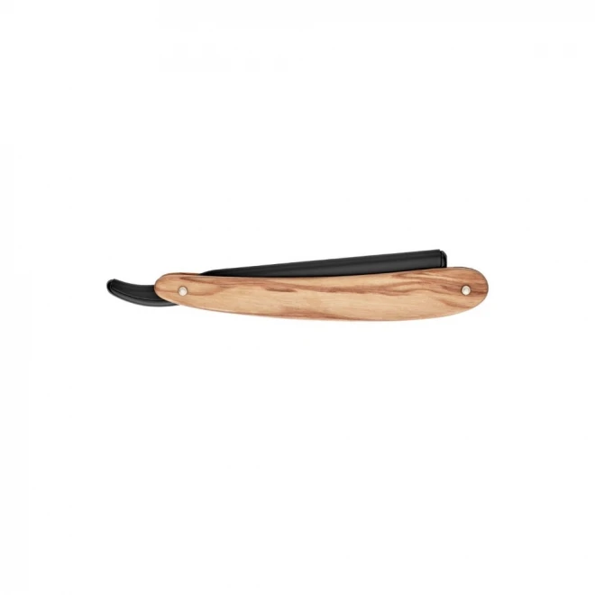 Бритва-Шаветт Dovo Shavette 201 071 Olive Wood – легка шаветка зі змінними лезами, анодований алюміній + ручка з оливкового дерева