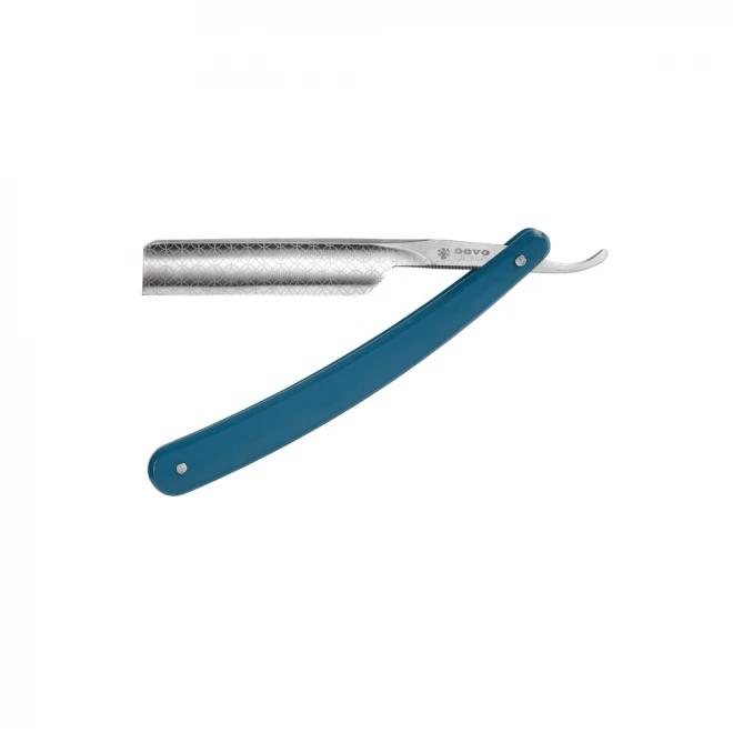 Бритва традиційна Dovo Runde Sache Blue Carbon Steel 5/8” – класична небезпечна бритва з вуглецевої сталі та синьою дерев'яною ручкою