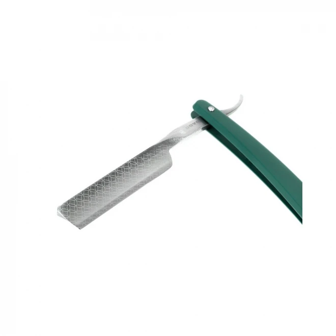 Бритва традиційна Dovo Runde Sache Green Carbon Steel 5/8” – класична небезпечна бритва з вуглецевої сталі та зеленою дерев'яною ручкою