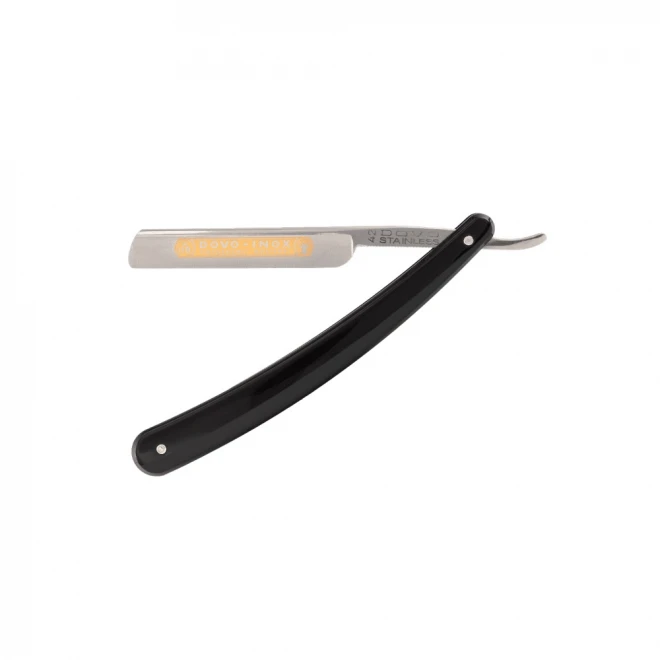 Бритва традиційна Dovo Inox Wedge Carbon 42 385 Stainless Steel 4/8” – компактна небезпечна бритва 4/8 з нержавіючої сталі
