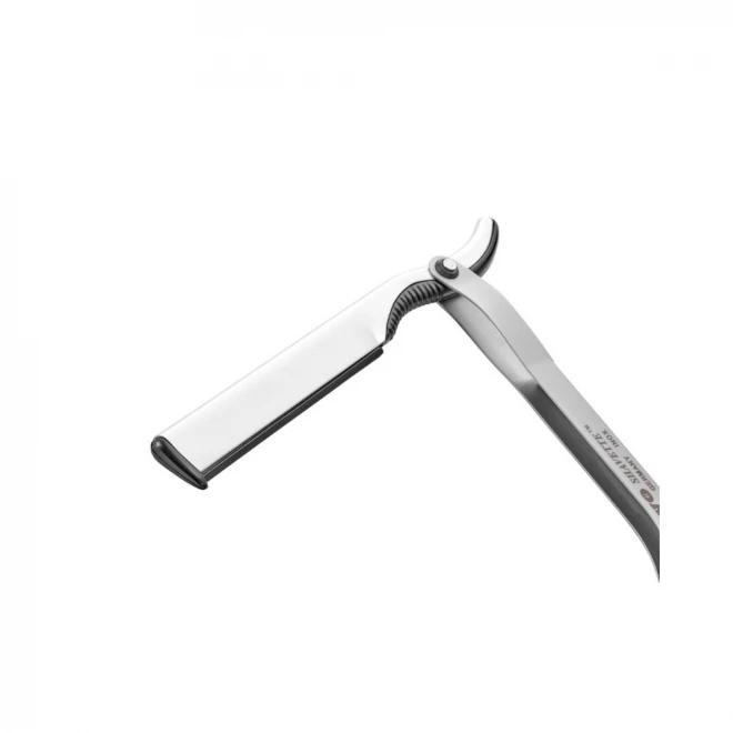 Бритва-Шаветт Dovo Shavette 201 087 Silver – легка шаветка зі змінними лезами, срібний анодований алюміній + сталева ручка