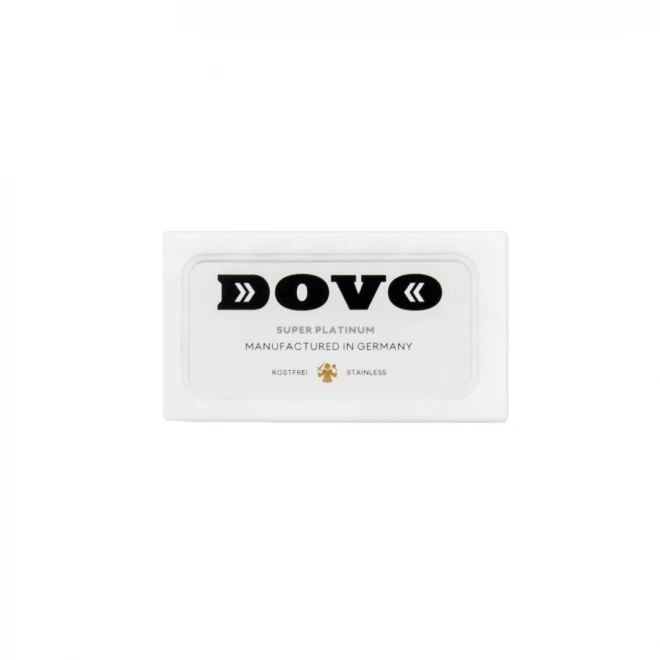 Леза DOVO Super Platinum 10 шт – гострі двосторонні леза для безпечної бритви та шаветки (DE), чисте та комфортне гоління