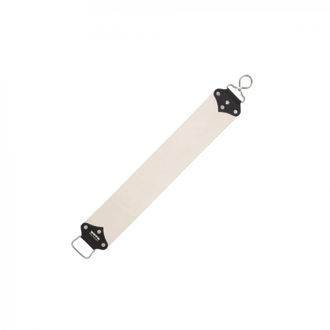 Шкіряний ремінь для правки бритв Dovo 180 80002 – широкий ремінь 80 мм (180 XL) з шкірою Russian type + конопляна сторона для правки небезпечної бритви